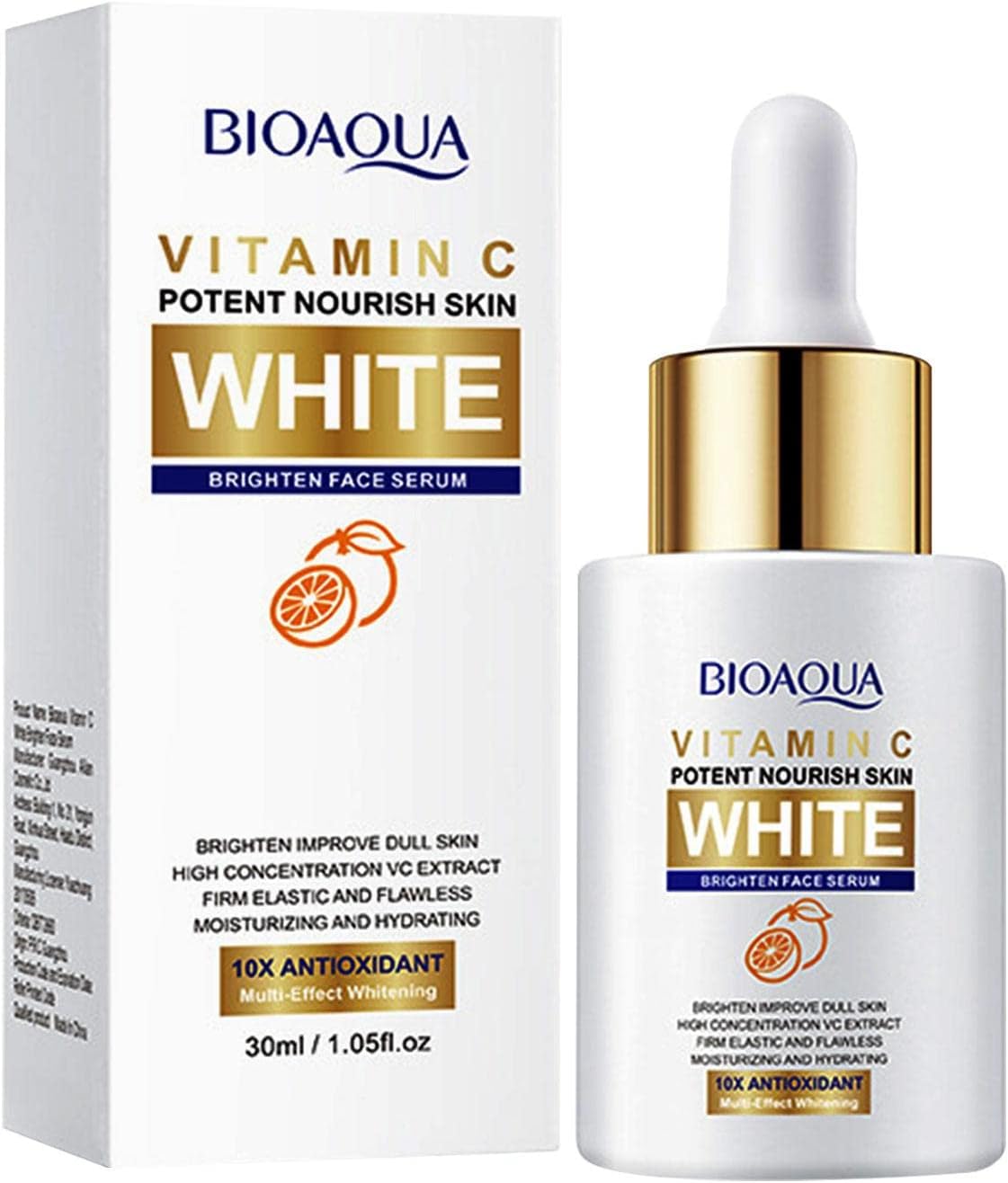 Serum iluminador facial con vitamina C de Bioaqua, 30 ml
