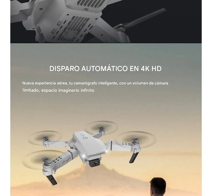 Minidron con cámara 4K HD