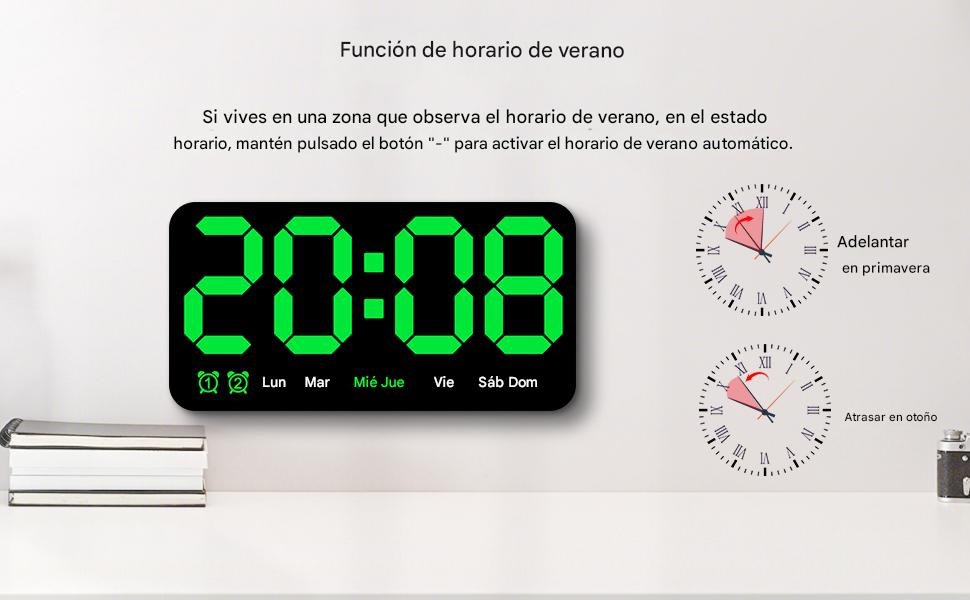 Reloj de pared digital LED