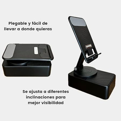 Soporte para teléfono con bocina Bluetooth