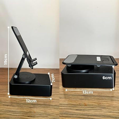 Soporte para teléfono con bocina Bluetooth