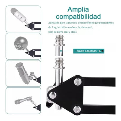 Soporte de Brazo Profesional para Micrófono
