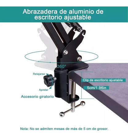 Soporte de Brazo Profesional para Micrófono