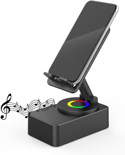 Soporte para teléfono con bocina Bluetooth