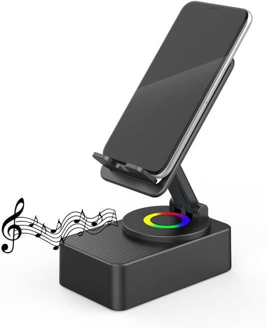 Soporte para teléfono con bocina Bluetooth