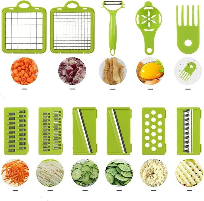Cortador rebanador multifuncional de vegetales