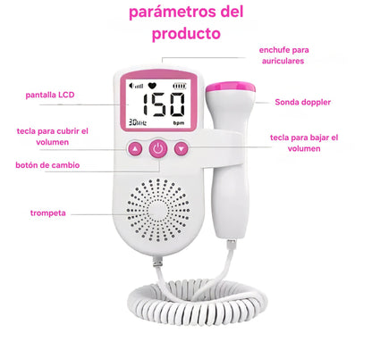 Monitor cardiaco Fetal portátil