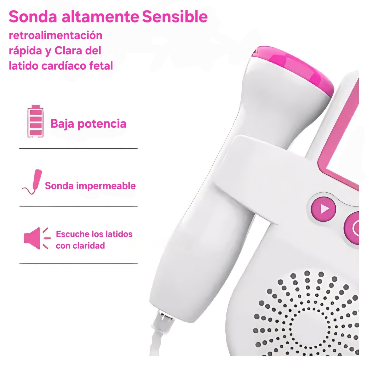 Monitor cardiaco Fetal portátil