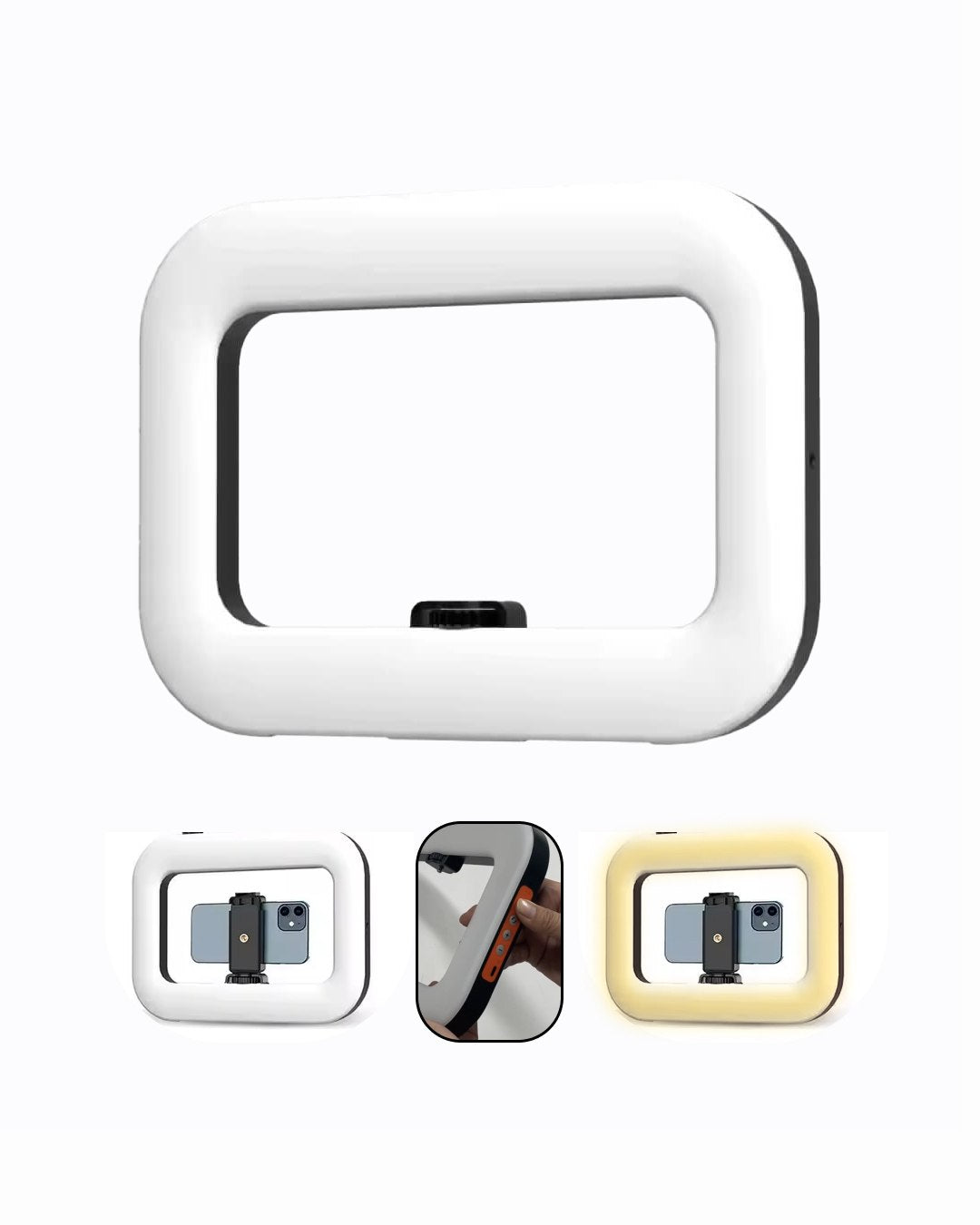 Aro de Luz y soporte de teléfono Cuadrado