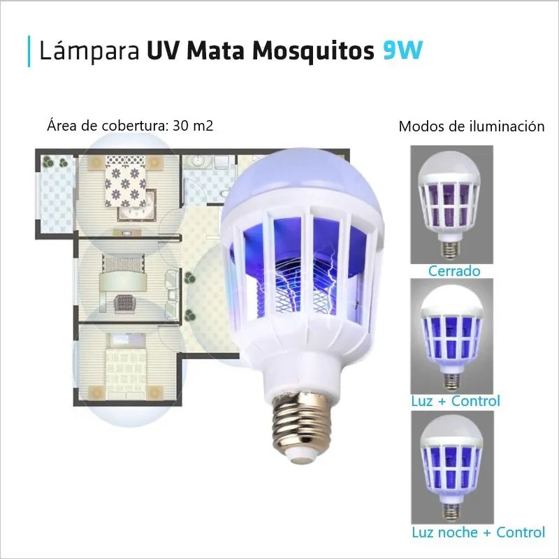 Lámpara LED Mata Insectos