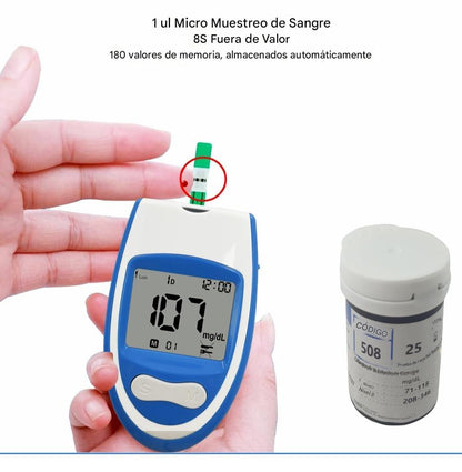 Monitor Portátil de glucosa en sangre