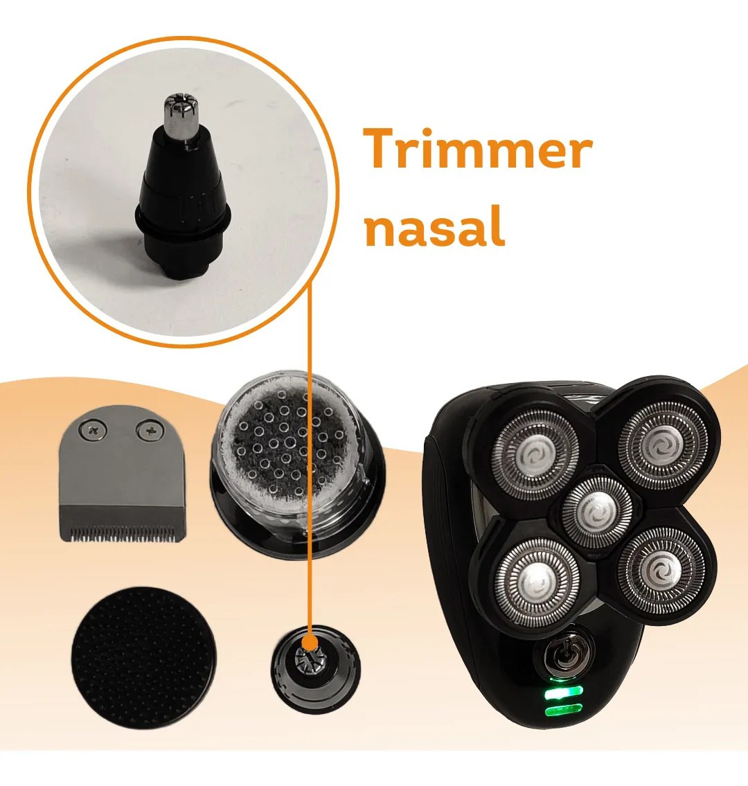 Máquina Recargable de Afeitado para Hombre