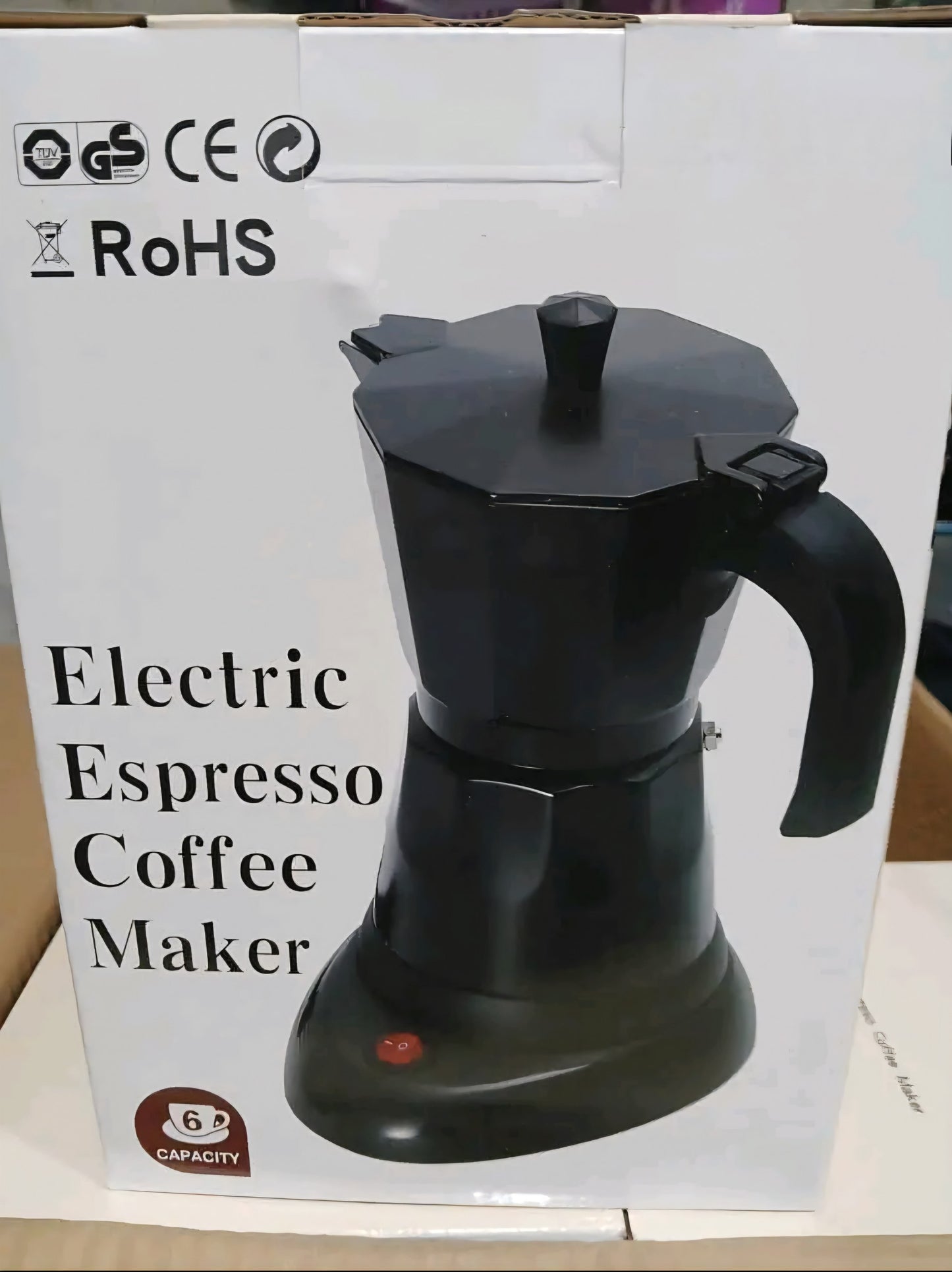 Cafetera eléctrica de 6 tazas