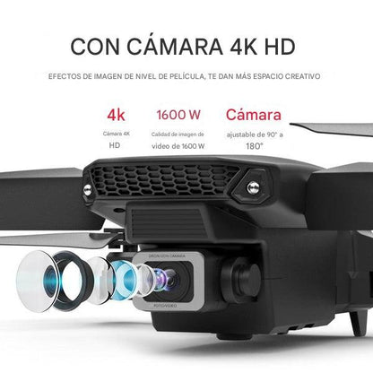 Minidron con cámara 4K HD