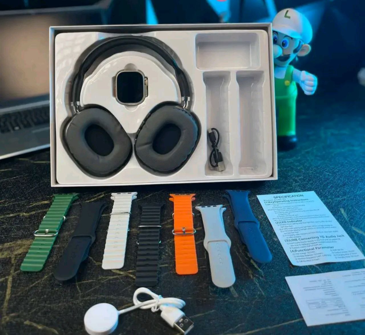 Reloj Inteligente Smartwatch Y Audífonos
