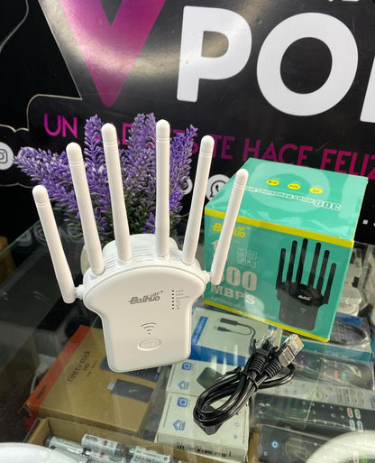 Amplificador Wi-Fi con 6 Antenas Externas