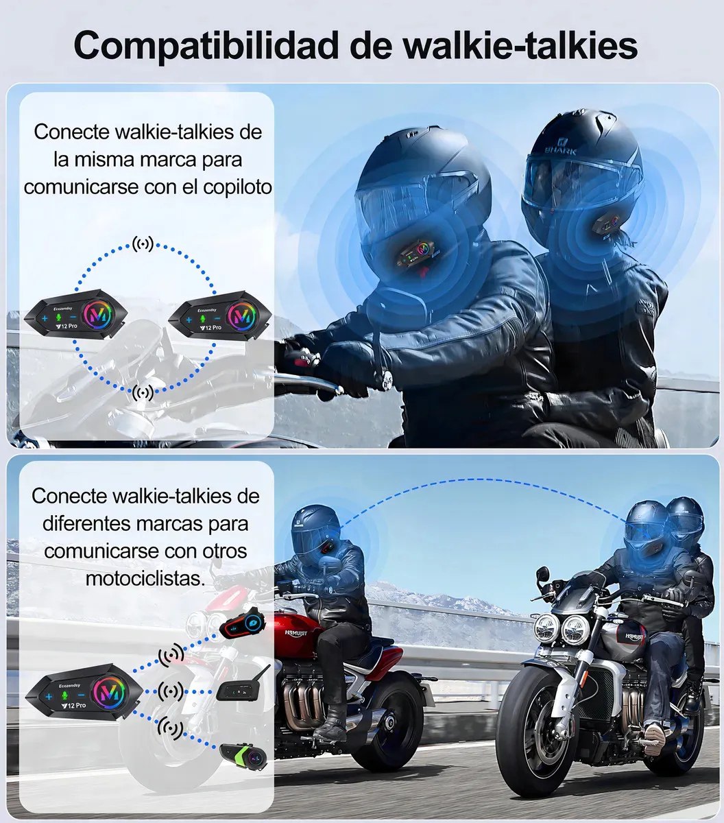 Intercomunicadores Bluetooth Para Cascos