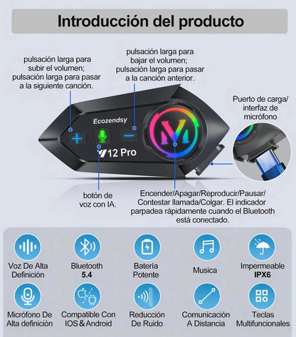 Intercomunicadores Bluetooth Para Cascos