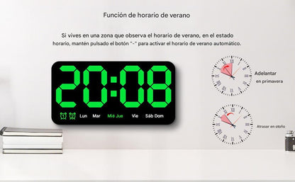 Reloj de pared digital LED