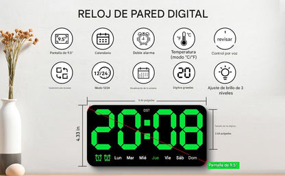 Reloj de pared digital LED