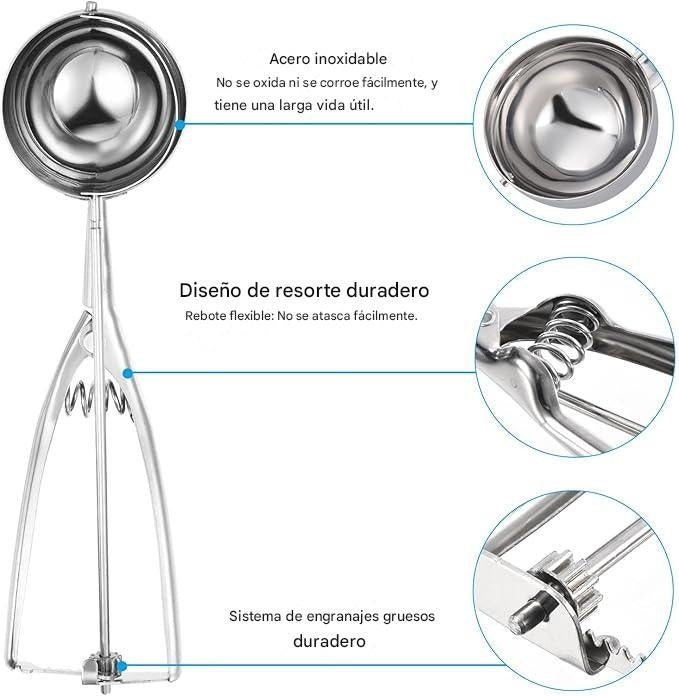 Set de cucharas para helado