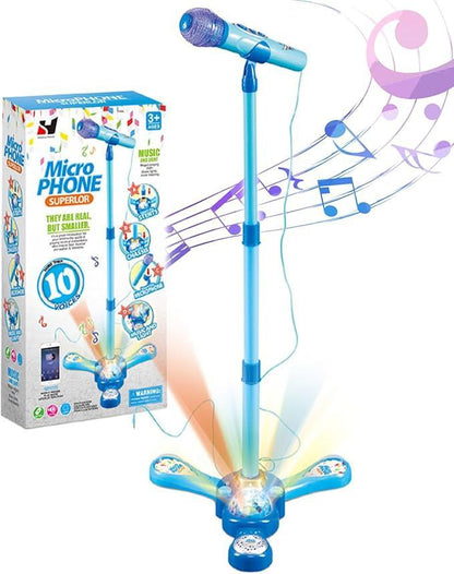 Micrófono Karaoke Infantil con Pedestal LED