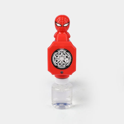 Pistola de burbujas eléctrica con temática de Spider-Man