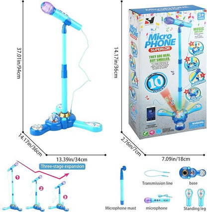 Micrófono Karaoke Infantil con Pedestal LED