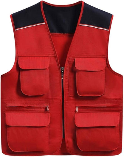 Chaleco para hombre con múltiples bolsillos