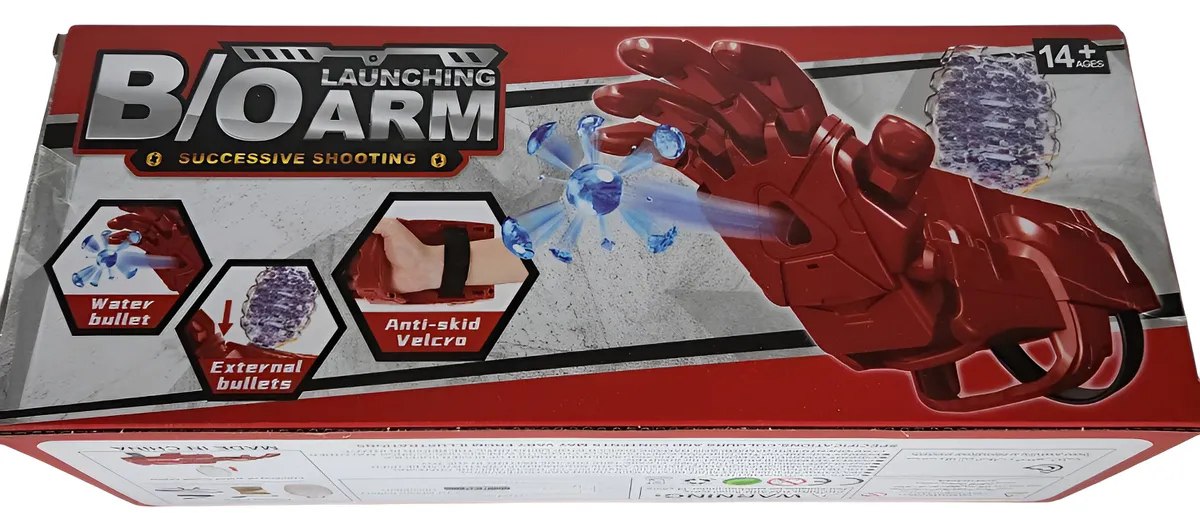 Mano de Iron Man Lanzadora de Bolas de Hidrogel